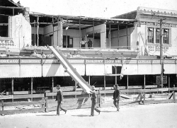 Earthquake damage on the main street of Hastings 1931